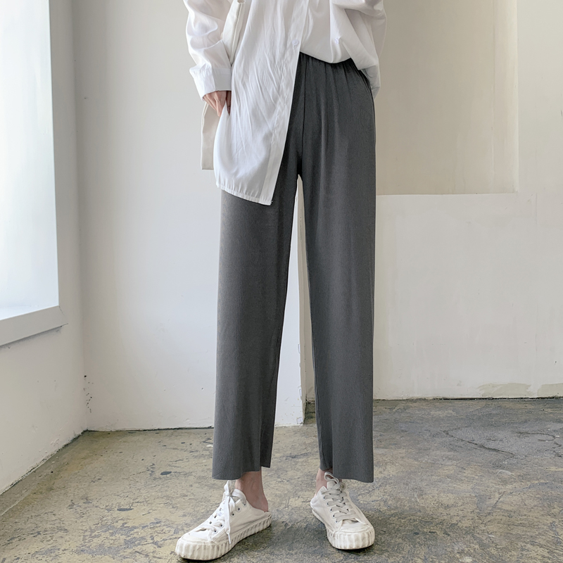 大码冰丝阔腿裤女夏季
