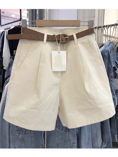 高腰牛仔短裤女夏季薄款