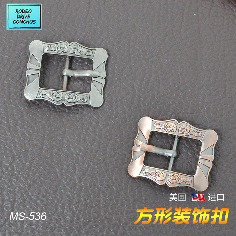 美国进口方形装饰扣西部巨人