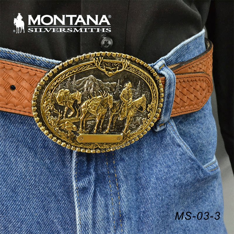 美国进口Montana蒙大拿西部腰带扣牛仔皮带巴扣腰带装饰扣