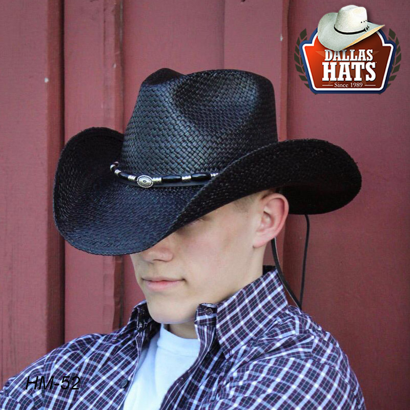 美国进口DALLAS西部牛仔帽黑色