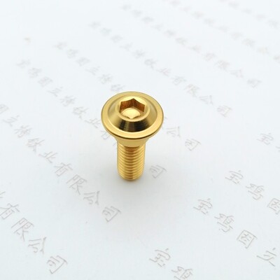 钛合金刹车盘台阶螺丝M8*24