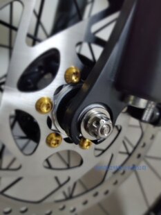 钛合金快拆拉杆山地车单车轮组快拆改装慢拆防盗M5前开档100后135