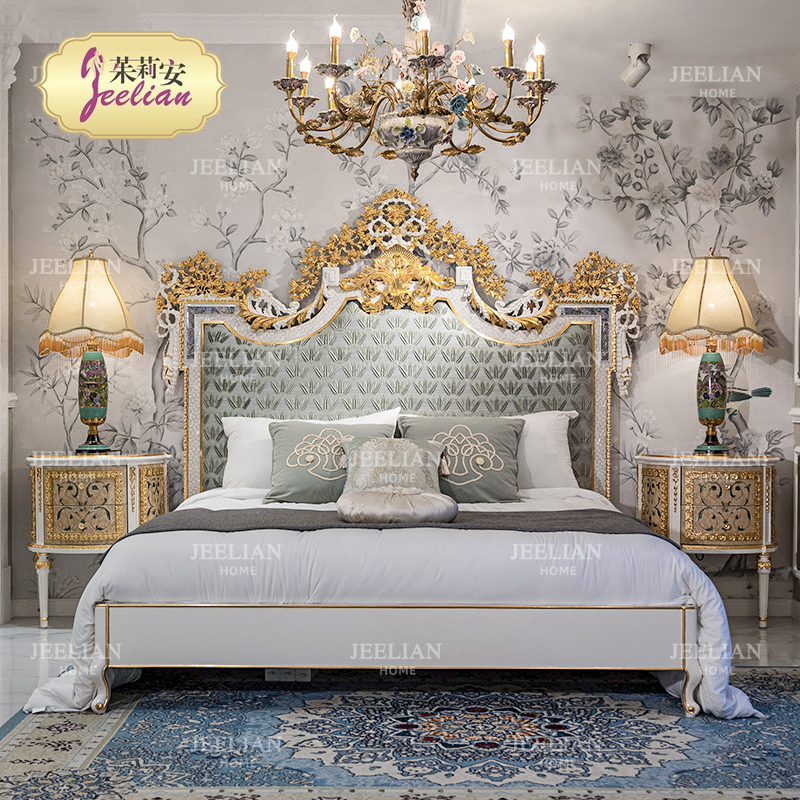 茱莉安法式双人实木双人床