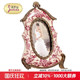 复古雕刻铜陶瓷艺术青花相框装 茱莉安法式 欧式 饰摆件新婚礼物