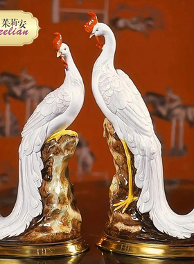 凤凰茱莉安法式摆件雕刻手工雕刻