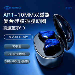 GEEKFLY-AR1蓝牙6.0高保真无线HIFI超高音质长续航高功率耳放耳机