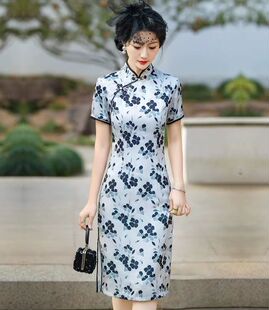 夏款 日常改良特价 女短款 妈妈大码 水墨年轻款 小个子旗袍2026年新款