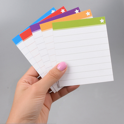 包邮 COLORMASH出品 经典通栏单词卡 索引卡5色双面印刷 100张