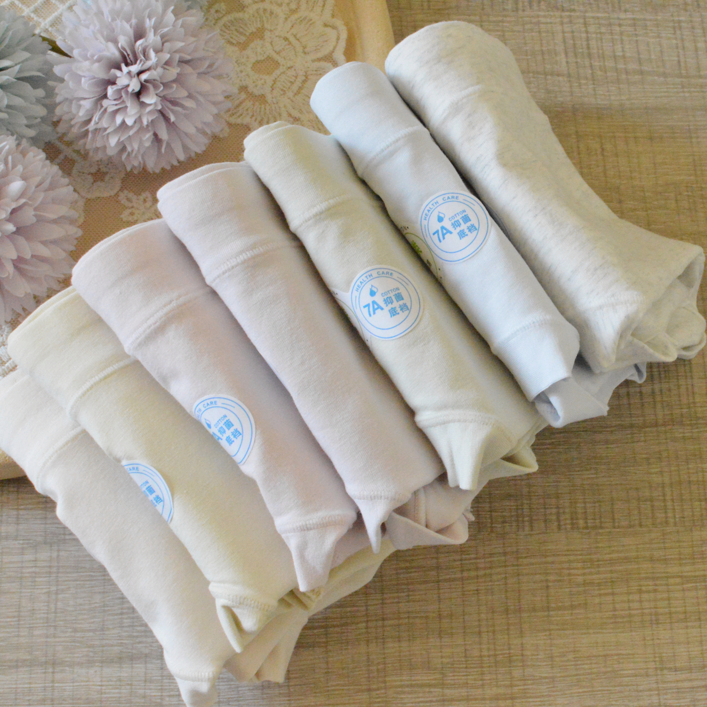 婴儿棉女内裤抑菌加长裆中腰包臀