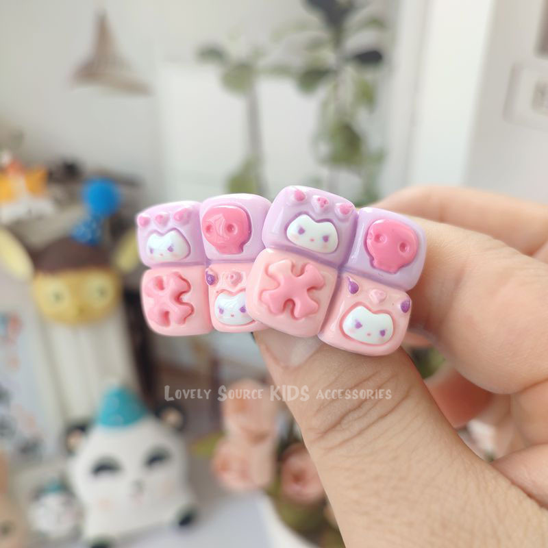 三丽鸥食玩拼色儿童小发圈韩版新款简约甜美方块宝宝头绳女孩皮筋,童装/婴儿装/亲子装,发饰,淘宝优惠券,粉丝福利购,淘宝优惠卷