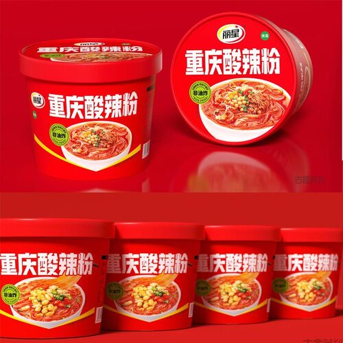 丽星重庆酸辣粉112g桶装非油炸