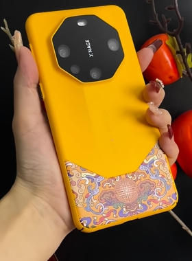 国潮风PC素皮适用华为Mate70Pro手机壳秒变非凡大师M50防摔保护套新年款