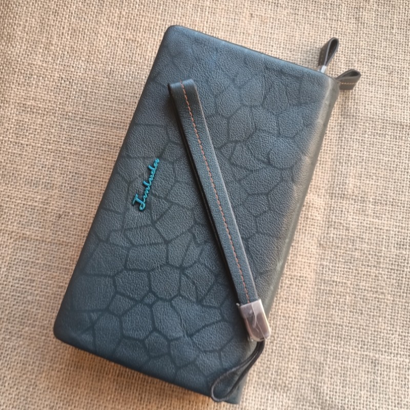 正品金路达牛皮男士手包男式手拿包手提带单层拉链大容量2637-2