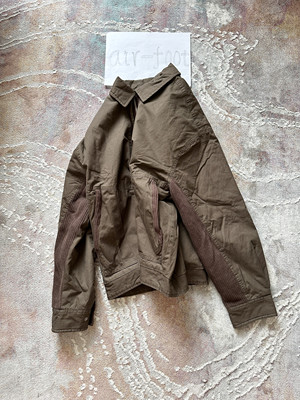 undercover翻领春夏拼接夹克男针织休闲老钱百搭潮流薄棉上衣外套