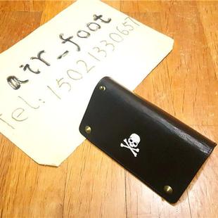 Mastermind JAPAN x 热血高校 钱包日本牛皮皮包vintage牛皮皮夹