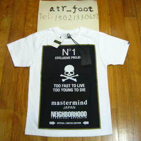 mastermind JAPAN x Neighborhood短袖tee街头NBHD潮流经典T恤tee