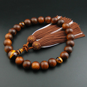 妙莲花日本数珠手持进口栴檀虎眼石京都正绢流苏非手串 包邮