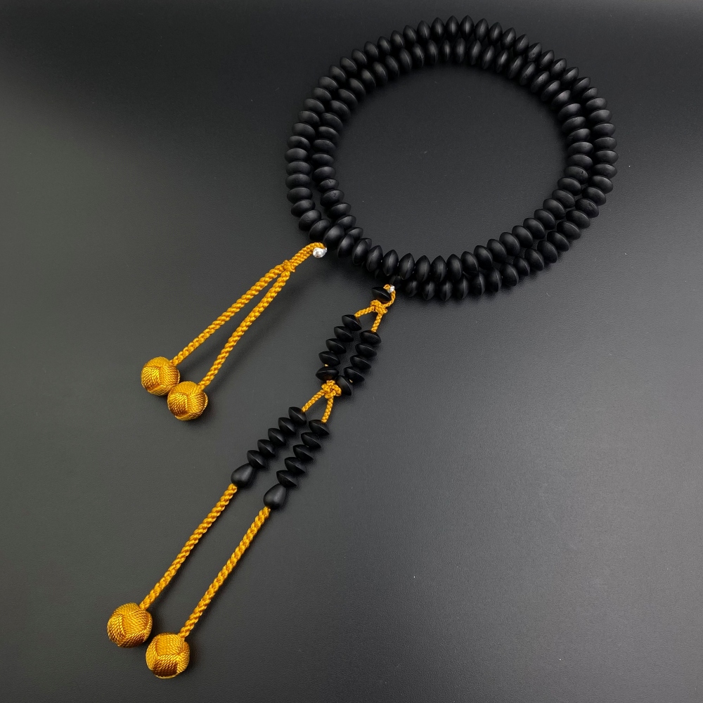 妙莲花日本御念珠台密修验道真言宗天台宗进口黑檀小田卷包邮