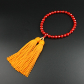 包邮 妙莲花日本御念珠略式 八宗通用女红玛瑙8mm京都正绢流苏房