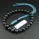 妙莲花日本念珠真宗手持进口天然蓝虎眼石正绢纽房 包邮