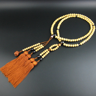 妙莲花日本念珠日莲宗星月菩提进口茶水晶加长流苏包邮