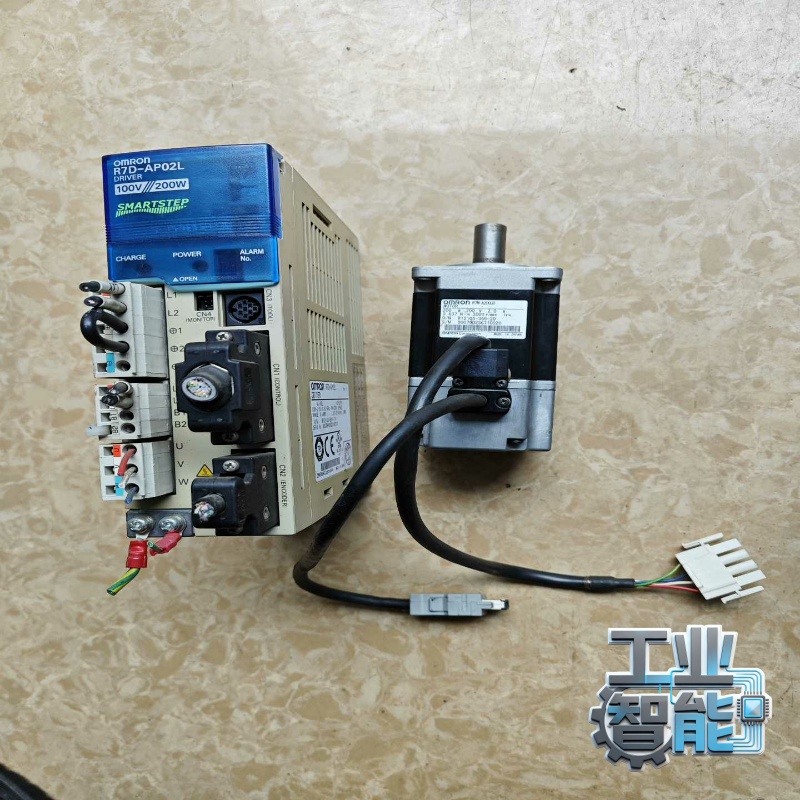 Omron/欧姆龙伺服驱动器R7D-AP02L，配电机R7M-议价