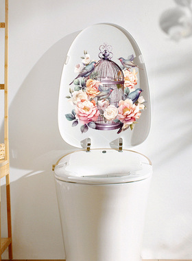 创意CH33725创意缤纷鸟笼贴纸沙发背景墙面走廊玄关装饰自粘贴画