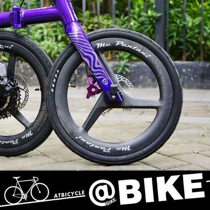 潘塔尼JAVA NEO专用16/20寸桶轴碟刹碳纤维三刀轮组前74后142开档