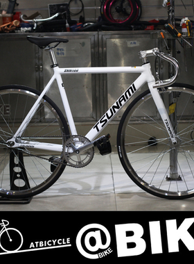 TSUNAMI速那米 SNM100 海啸铝合金死飞整车 自行车动作死飞　白色