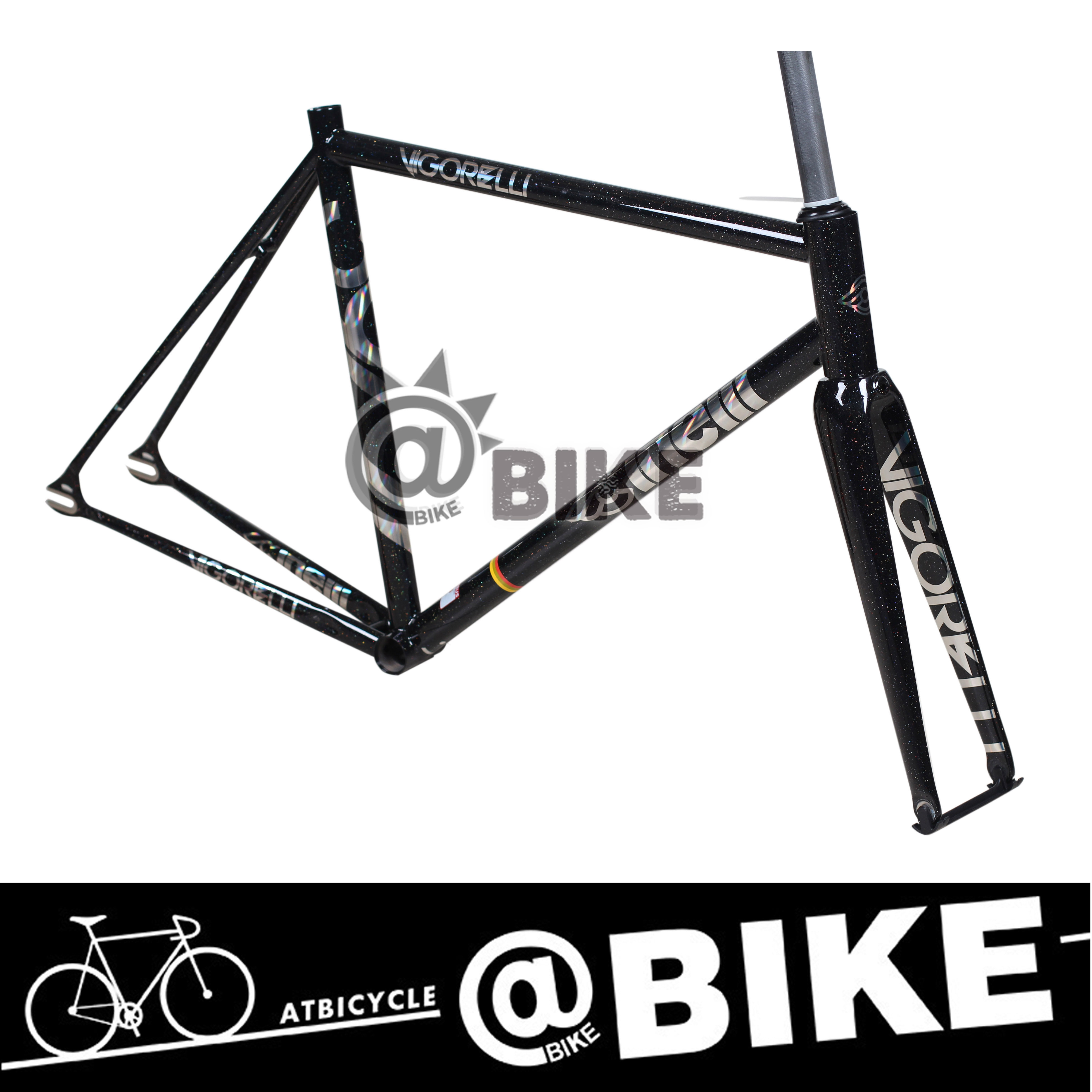 意大利工艺cinelli vigorelli竞速场地死飞钢架碳纤维前叉车架组