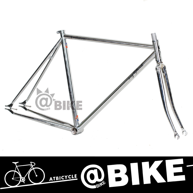 @BIKE FIXED GEAR SF song&friends 进化 单速死飞车架组 银色