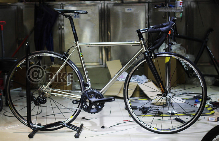 速那米海啸 tsunami 超轻钢架公路自行车整车钢架复古城市自行车