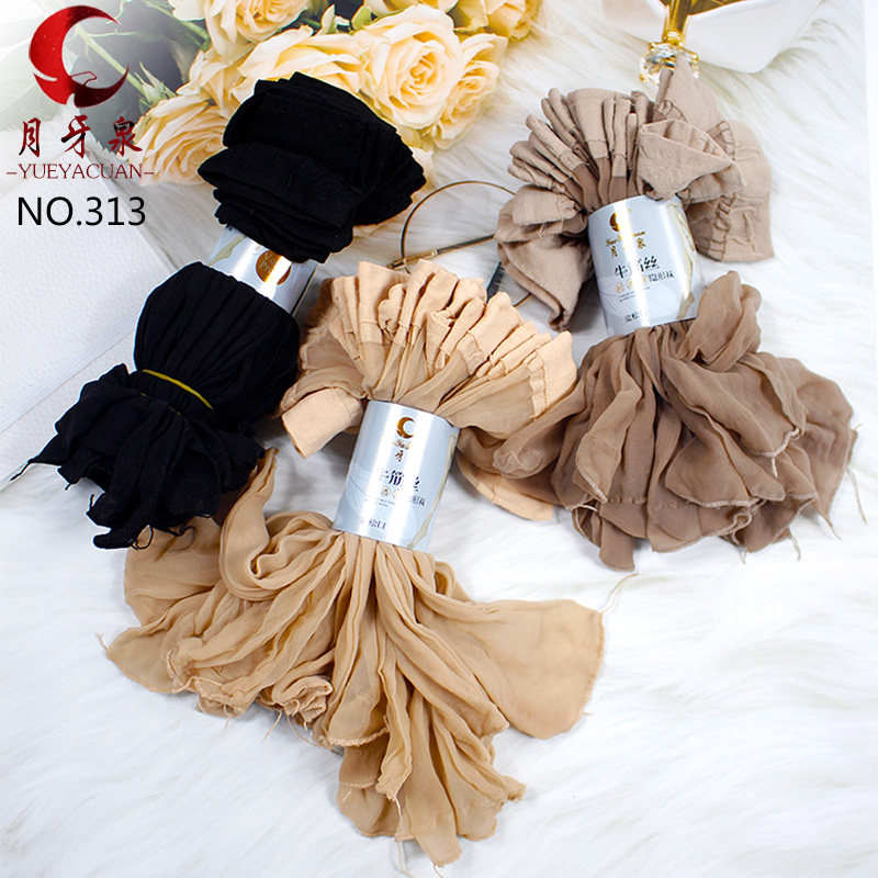 30双 月牙泉夏季透明肉色短丝袜中筒超薄防勾丝对对袜女士短袜子