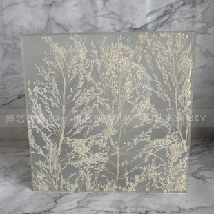 艺术玻璃玄夹胶植物防爆屏风鞋柜上入户隔断客厅卫生间现代轻奢风