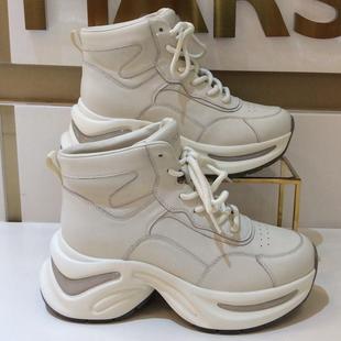 KCA241908 高帮厚底系带休闲女单皮鞋 断码 特惠卡迪娜Kadina秋冬季