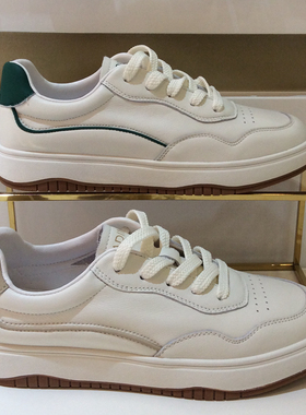 断码特惠卡迪娜Kadina正品春秋系带休闲平底百搭女单皮鞋KC242403