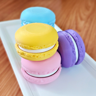 多彩点按马卡龙/按按乐/解压仿真甜品/机械键盘轴体 - 3D打印