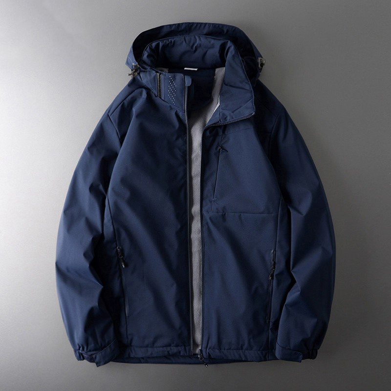 【意大利Nova轻奢】软壳冲锋衣男款外套男士冬季加厚棉服冬装夹克