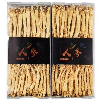 东北人参长白山参生晒干参泡酒炖汤小白参小参集安边条参干货干参