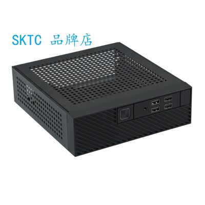 新款SKTC M10迷你电脑机箱ITX主板6cm厚度USB3.0HTPC机箱4个USB