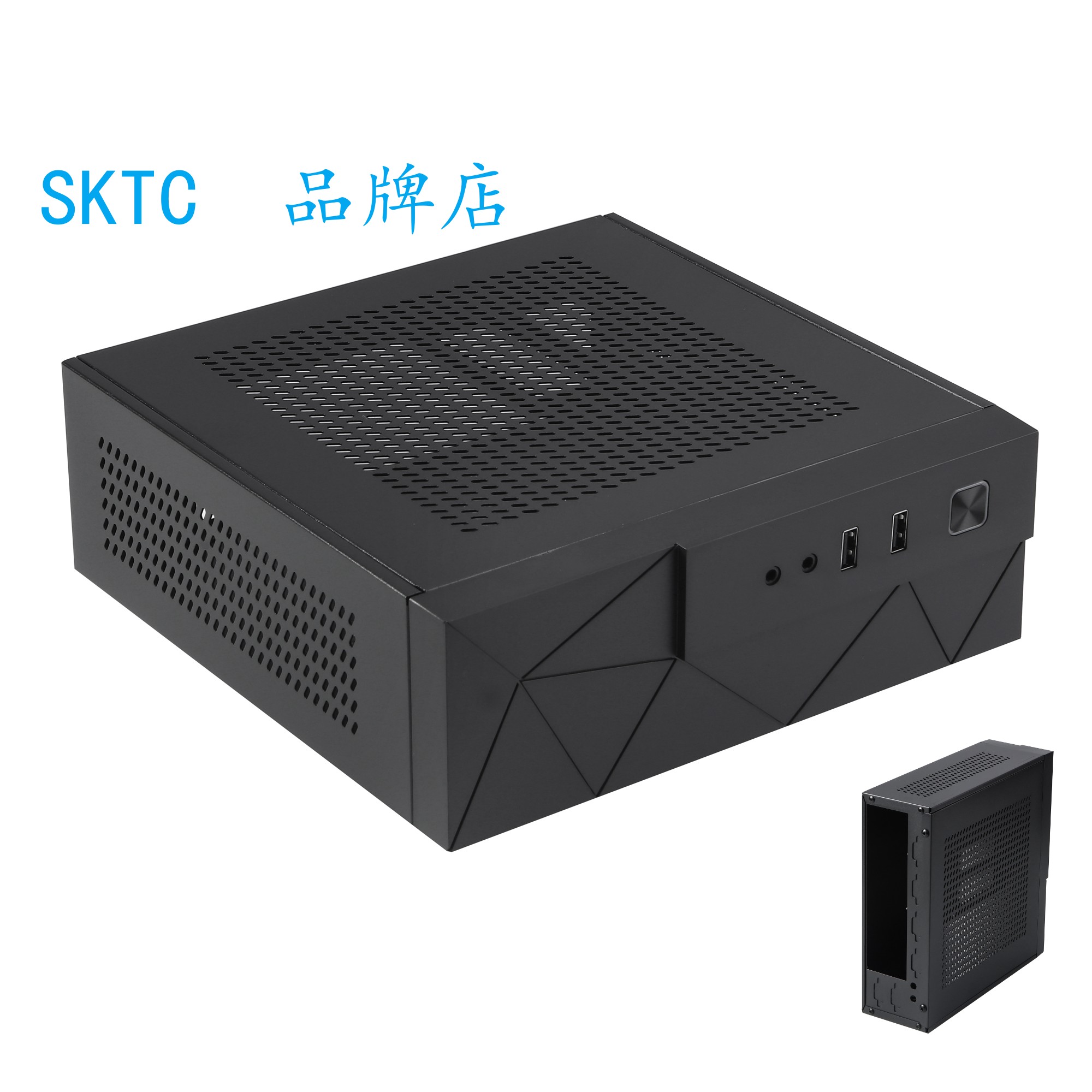 SKTC MX01迷你背挂式HTPC台式ITX机箱支持17*19主板适配器电源板