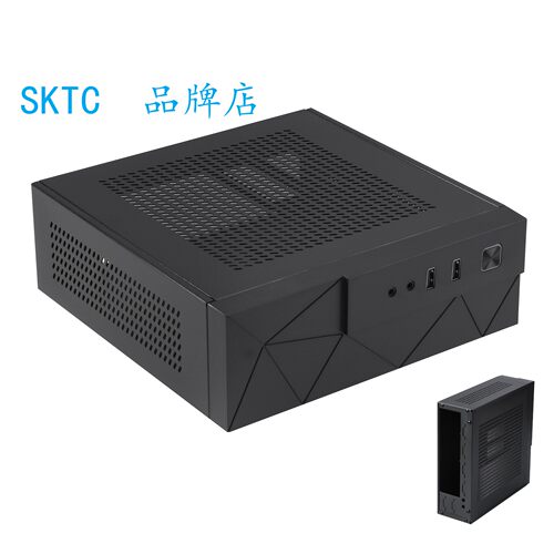 SKTC MX01迷你背挂式HTPC台式ITX机箱支持17*19主板适配器电源板