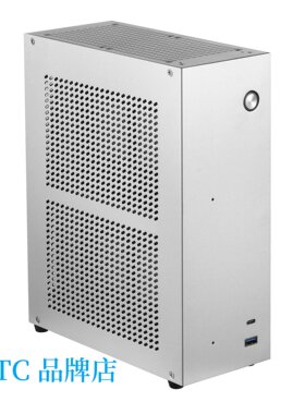 SKTC Ns01机箱NAS电脑双硬盘位迷你MINI-ITX17*19小主板DC适配器