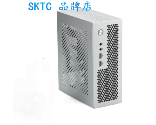 SKTC全新A09迷你台式机ITX17*17主板小1U电源3.8LHTPC电脑机箱