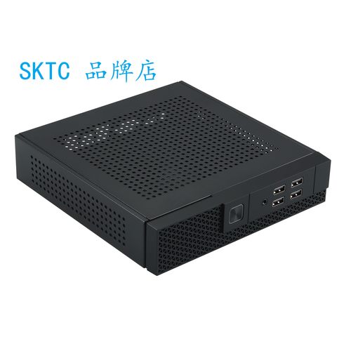 TX07迷你电脑机箱支持工控半高itx主板DC供电HTPC教育办公4.5cm