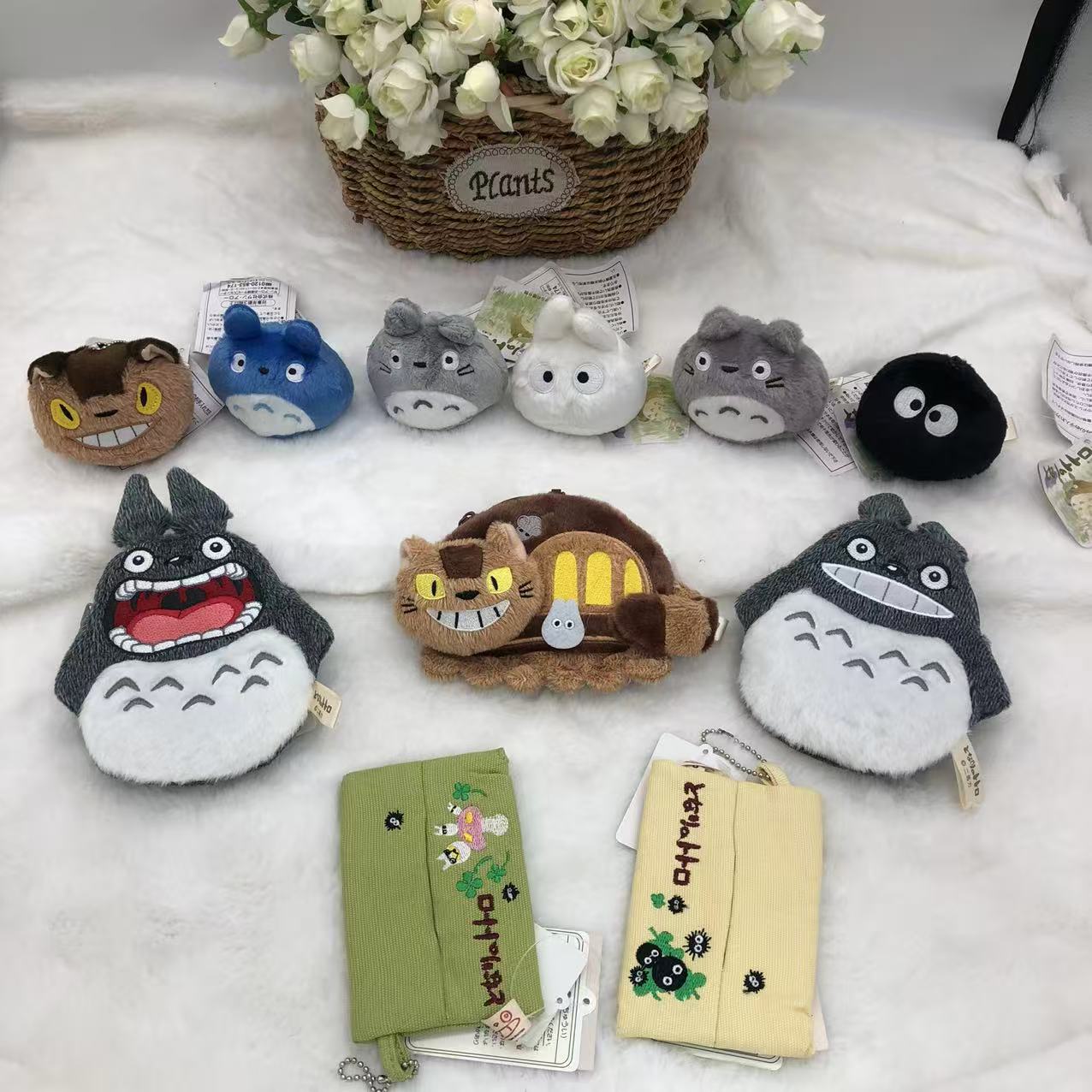 现货宫崎骏系列周边 龙猫 猫巴士 豆袋玩偶 沙包娃娃 零钱包