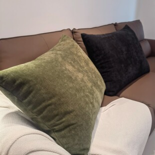 抱枕套定制客厅沙发大靠枕加厚雪尼尔床头靠枕套定做大号长方形