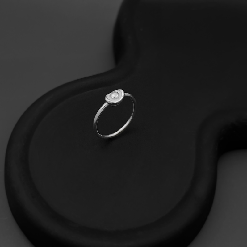 纯银元宝闭口戒指新年招财进宝钱多多一夜暴富转运中国风简约指环