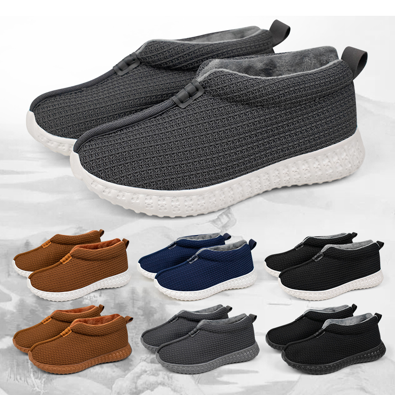 僧鞋冬季加绒保暖和尚鞋男女出家人二棉鞋防滑软底僧侣禅修毛单鞋